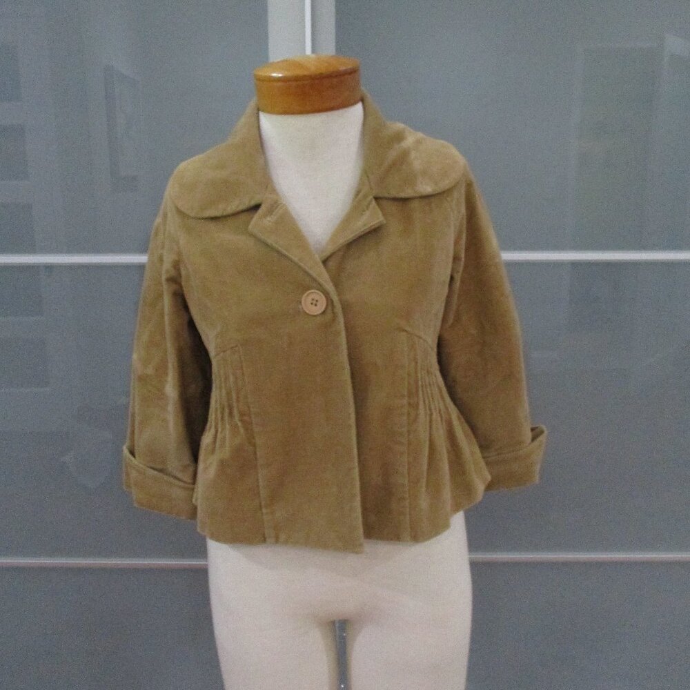 Anthropologie Elevenses 3/4 Sleeve Swing Jacket